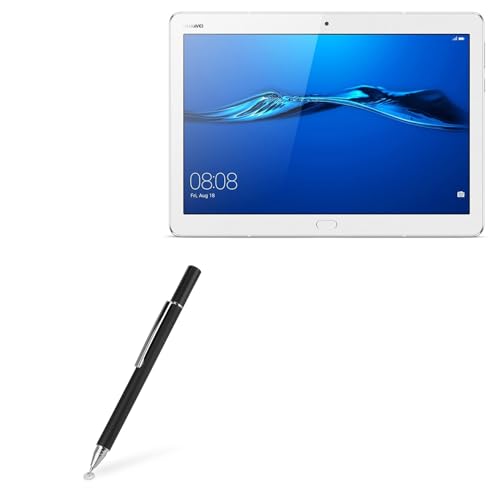 BoxWave Stylus Pen Compatible with Huawei MediaPad M3 Lite 10 - FineTouch Capacitive Stylus, Super Precise Stylus Pen - Jet Black