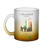 Belle finition d'aspect mate Fabulous Mug en Verre Jaune - L\'Irlande M\'Appelle Culture Patrimoine Voyage
