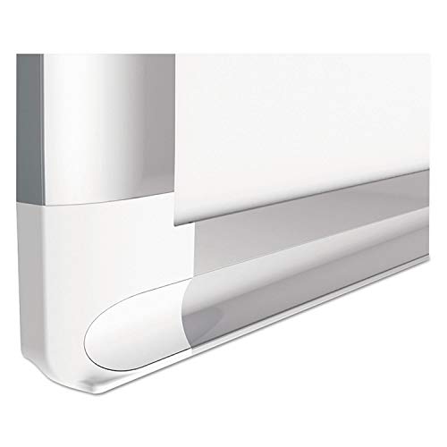 Mastervision Gridded Magnetic Steel Dry Erase Planning Board, 1" Grid, 72 X 48, White Surface, Silver Aluminum Frame #TOP2