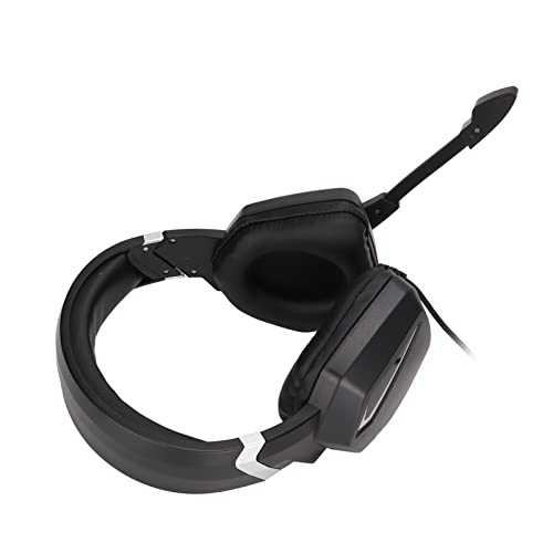 Game Over Ear-koptelefoon, ergonomische zwarte RGB-licht game-koptelefoon 3,5 mm voor schakelaar voor PSP - Afbeelding 6