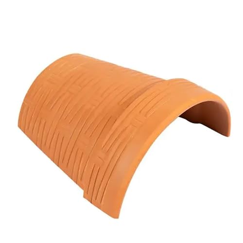 カメ隠れ家 爬虫類シェルター 爬虫類洞窟 亀浮島 亀用の洞窟 ガメ隠れ家 水槽飾り 水族館装飾 置物 両生類 魚 トカゲ クモ サソリ カメレオン アマガエル ヤモリ ドラゴン (ブラウン, 17*18*8.5cm)