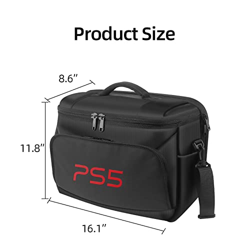 Liboer Ps5 Case Storage Bag For Ps5 For Play-Station 5 Controller Console Travel Carrying Case For Game Disc Gaming Mice Usb Cable Charger & Accessories #TOP5