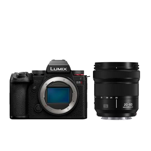 Image of Panasonic LUMIX S5II Mirrorless Camera (DC-S5M2BODY) with LUMIX S 20-60mm F3.5-5.6 L Mount Interchangeable Lens (S-R2060)