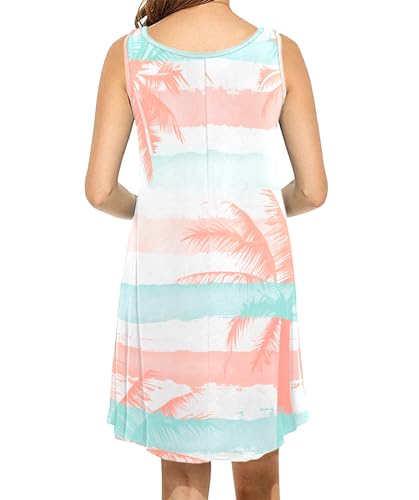 Image of MOLERANI Women's Casual Summer Swing Simple Loose T-Shirt Tank Dress