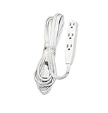 POWTECH Heavy Duty 3 Outlet Grounded Indoor Home Office Extention Cord, 15-FEET, 16 GAUGE (SPT-3) 16