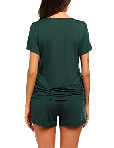 Ekouaer Womens Nursing Pajamas Set For Maternity/Breastfeeding/Delivery/Hospital Pregnancy Clothes Dark Green L #TOP4