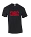 Produktbild S.B.J - Sportland schweres Qualitäts Karate T-Shirt mit Motiv japanische Flagge und Karate, Farbe schwarz, Gr. 140