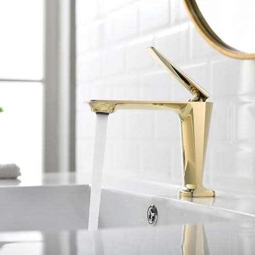 Robinet salle de bain moderne pour rafraîchir une vasque familiale à 1 trou compact