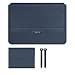 MQVQAUBST PU Antiwater Notebook Fall Geeignet for Huawei Honor MagicBook 14 16 Pro X 14,6 "16" Laptop Tasche Stehen hülse Tasche(Dark Blue,For Magic book Pro 14)