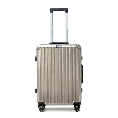 Image of Vertica Hard PC Trolley Luggage, Cabin Size, 100% Polycarbonate, Lightweight and Durable, Silent Wheels, Anti-Theft with Aluminium Frame, and 2 TSA Locks, 20-Inch, Granite Haze