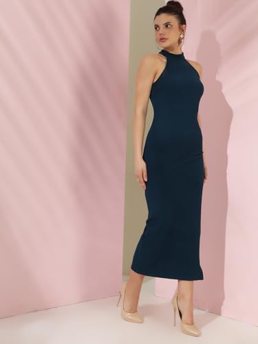 Robe bleue fluide et infroissable modèle Sweet Horizon