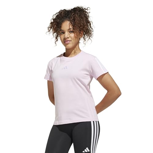 adidas Bambine e Ragazze Essentials T-Shirt, Clear Pink/White, 14-15 Years