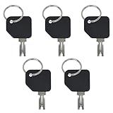 5er Pack Universaler Zündschlüssel - Passend für Gabelstapler mit Schlüsselcode 166 & 186304, Kompatibel mit S-Serie Industrie-Stapler