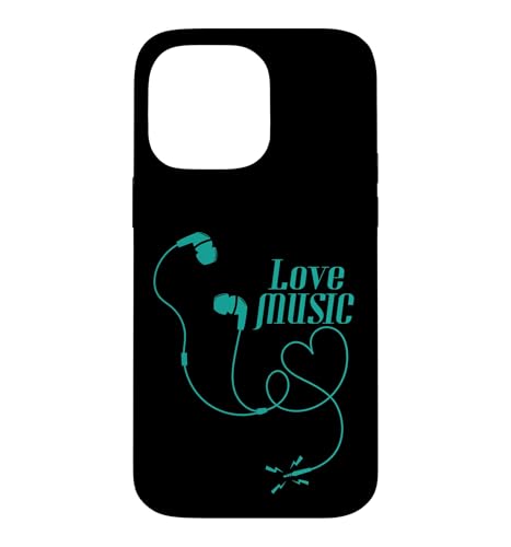 Love Music �C���z�� �n�[�g�P�[�u�� �X�}�z�P�[�X iPhone 14 Pro Max �p