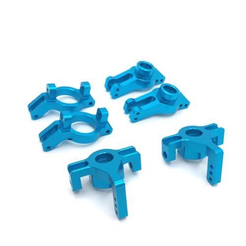 RC�J�[�A�b�v�O���[�h�A�\�[�g�����g Compatible With WLtoys 104009 12401 12402 12403 1/10 RC�J�[�A�b�v�O���[�h�p�[�c�A�N�Z�T���[ ���^��C�u���b�N�X�e�A�����O�J�b�v���A�J�b�v3�_�Z�b�g(Blue)