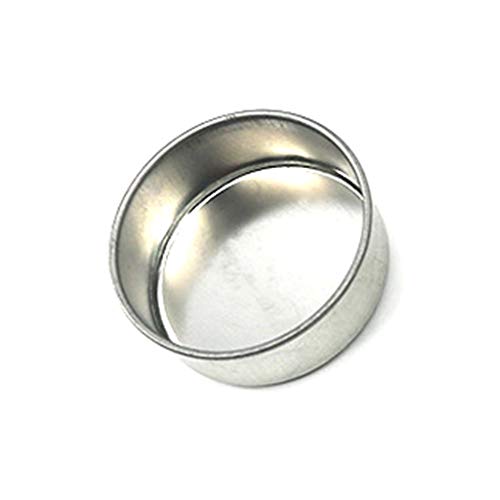 Stainless Steel Round Tealight Cup Holder Scented Candles Wax Bowl Mold for Home Bedroom Living Room Candlestick Holders for Taper Candles Set of 2