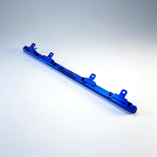 COOLINGBEST Blue Billet Alum Fuel Rail Compatible with 1997-2001 1998 1999 2000 Jeep Wrangler TJ Cherokee XJ 4.0L