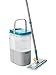 LIVINGTON Everclean Mop mit Frischwasserpumpe | Bodenwischer Set mit 2 Mikrofaserpads und Eimer | geeignet für alle Arten von Böden und Oberflächen | das Original aus dem TV