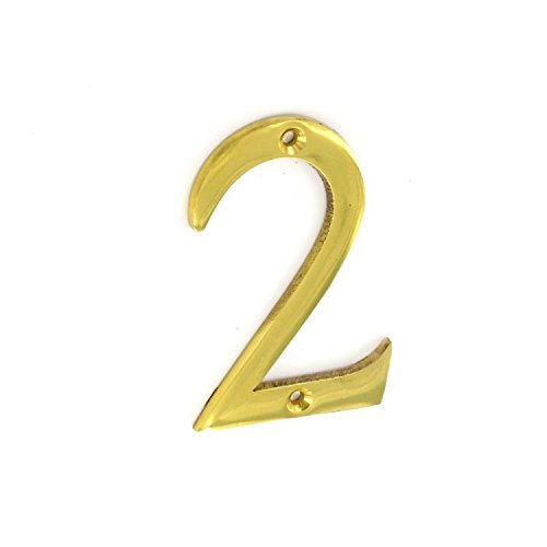 Securit S2502 Brass Numeral No 2