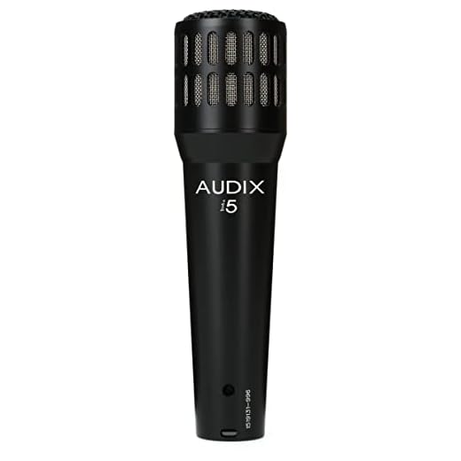 AUDIX i5 Dynamic Instrument Microphone: Pro Snare Mic/Guitar Amp Microphone - Black