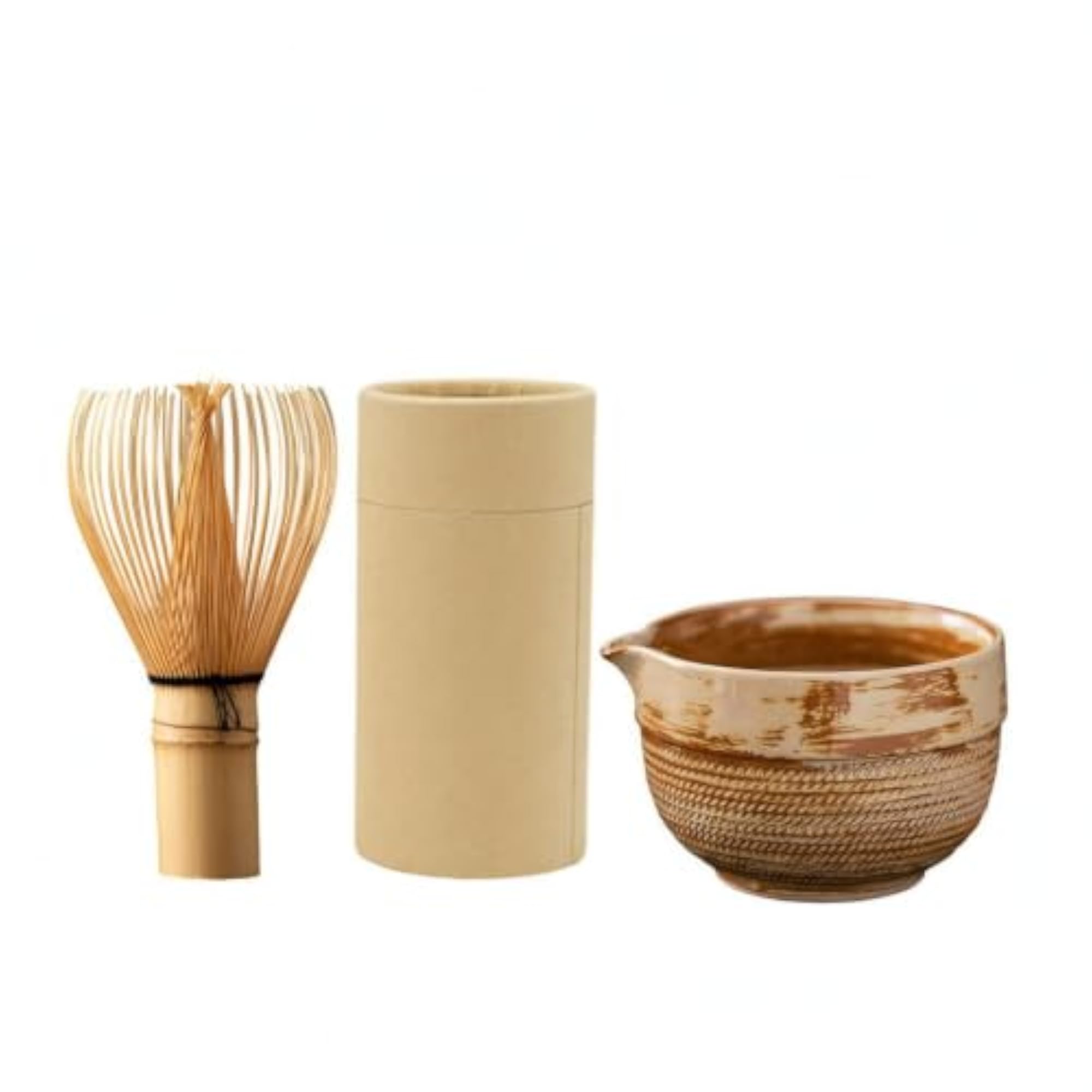 Bamboo Whisk Ceremony Matcha Bowl Spout Handmade