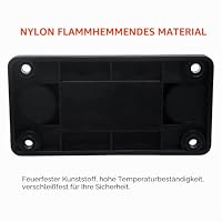 Qezodsx 600A Sammelschiene 4-Bolzen (3/8) M10 Hochstrom-Kupfer-Sammelschienen-Anschlussblock Marine DC 12V 24V 48V mit Abdeckung (Schwarz) – Ansicht 2