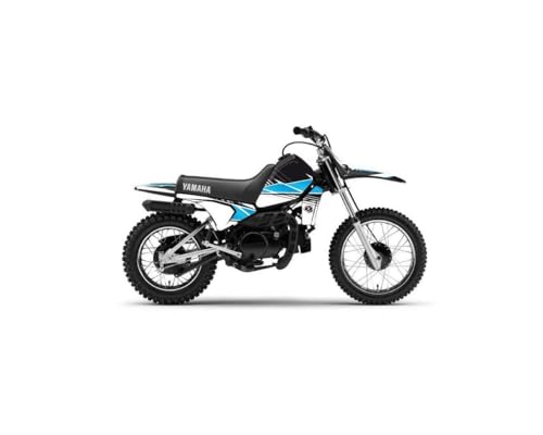 Kit déco Yamaha PW 80 Noir Stripe pour les sorties cross du week-end