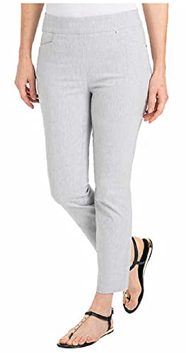 Hilary Radley Ladies' Pull On Ankle Pants (Heather Light Gray, XX-Large)