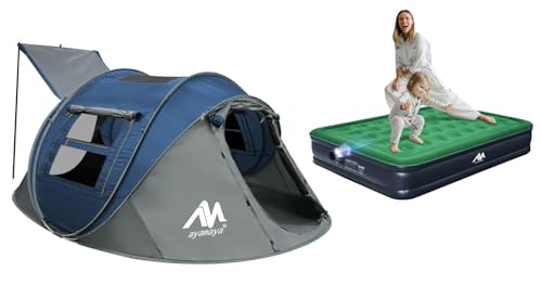 Carpa Pop Up para 4 Personas con Colchón Inflable miniatura 1