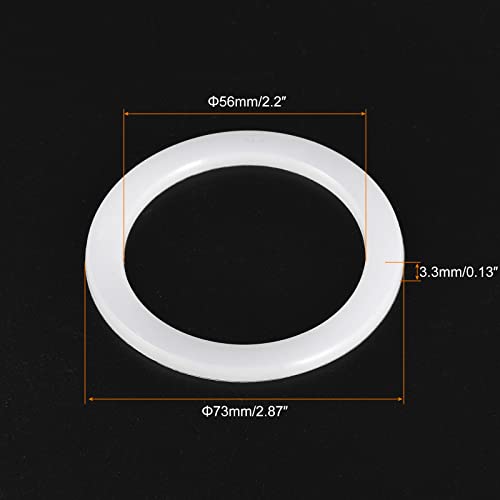 MECCANIXITY-Gasket-Seal-Coffee-Maker-White-Silicone-Ring-Replacement-56x73x33mm-for-6-Cup-Aluminium-Coffee-Pot-Pack-of-5 MECCANIXITY Gasket Seal Coffee Maker White Silicone Ring Replacement 56x73x33mm for 6 Cup Aluminium Coffee Pot Pack of 5