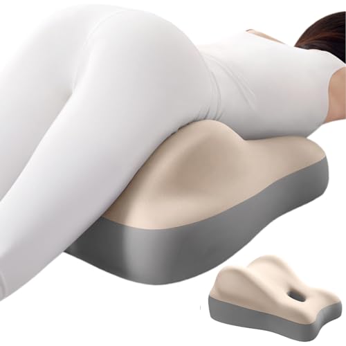 AIUTG Couple's Cushion Enhanced Support Design Furniture Pillow Support Pillowcase Home Use Dual-Purpose for Sitting/Lying Modern Minimalist Style Multiple Colors Available(Beige)