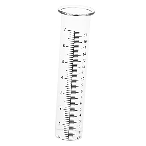 OFFSCH 2Pcs Professional Rain Gauge Device High Borosilicate Glass Measuring Cylinder for Accurate Rain Measurement and for Home Lawn and Garden Use