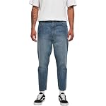 Urban Classics Herren Jeanshose Cropped Tapered Jeans, Regular Fit, verkürzten Länge, erhältlich in 2 verschiedenen Farben, Größe 30 bis 38
