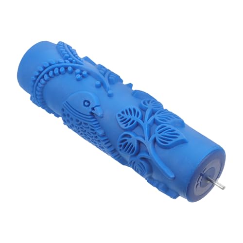 jojofuny 7 Inch Printed Roller Rubber Decorative Paint Roller for Wall Decoration Artistic Textured Painting Tool Compatible with Multiple Surfaces