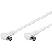 Produktbild Goobay 67355 - Koaxialkabel (3,5 m, IEC, IEC, Male connector / Female connector, Weiß, 75 Ohm)