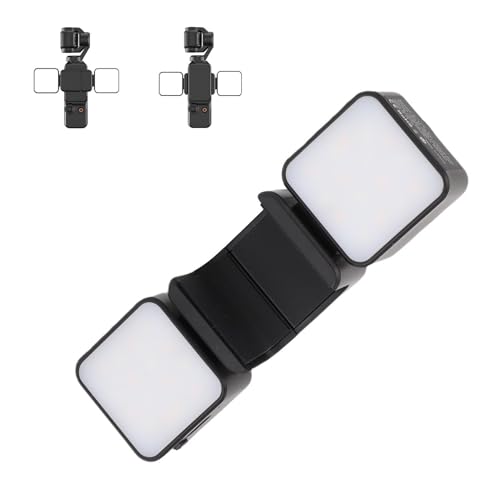 Luz de vídeo para cámara de acción GOWENIC compacta con brillo regulable 2