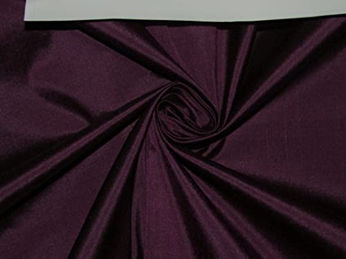 Soie aubergine Dupioni DUP378 de 137,2 cm pour coudre des vestes et rideaux occultants