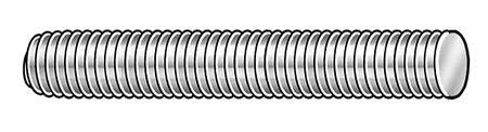 Threaded Rod, Carbon Steel, 5/16-24x3 ft