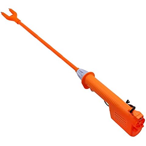 ZHEQOGZH Livestock Prod Electric Cattle Prod Long Stock Prod Stick for Cow Pig Sheep 31 Inches Batteries-Operated, Orange Cover