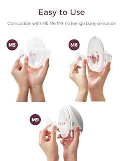 Momcozy Insert de bride 15 mm amélioré compatible avec momcozy M5/M6/M9. Accessoires de rechange d'origine pour tire-lait M5/M6/M9, 1 pièce (15 mm)