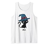 Photo Gallery sarcastico divertente gatto meh costume festa di halloween 2022 canotta Photo Gallery sarcastico divertente gatto meh costume festa di halloween 2022 canotta