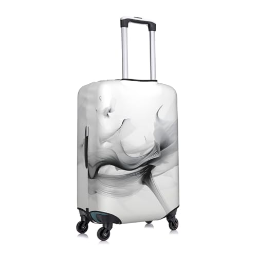 Abstract Black And White Travel Luggage Cover Elastic Washable Suitcase Protector Anti-Scratch Travel Suitcase Cover Luggage Protector Fits 18-32 Inch Suitcase3