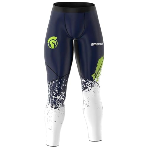 SMMASH Kompressionshose Herren Laufhose Lang Leggings Sportleggings Für Männer Atmungsaktiv Second Skin Technologie Running Hose