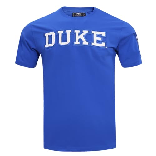 Pro Standard Mens Duke University Classic Chenille Short Sleeve Tee Royal Blue S