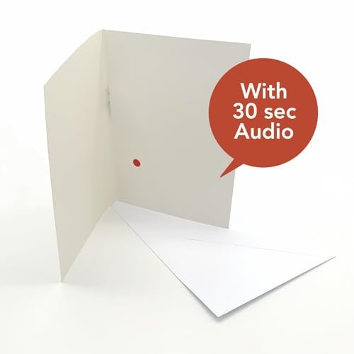 Birthday Audio Card | Record Your Own 30 second Message | A5 size | Design: Birthday Heart Cover