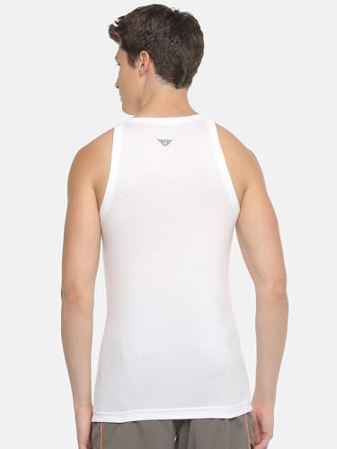 Image of Macroman M-Series Rocker Sports Vest for Men in 100% Combed Cotton with Square Neckline & Contoured Armholes