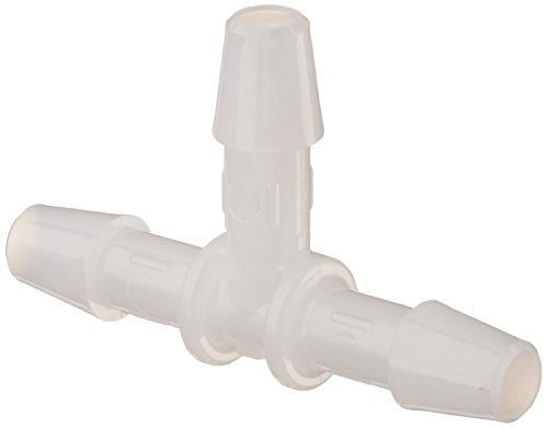 Eldon James T0-3HDPE High Density Polyethylene Equal Barb Tee, 3/16