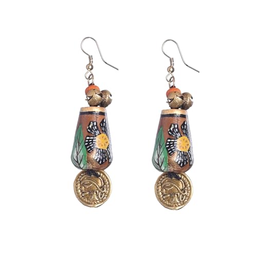 Image of Handcrafted Bohemian & Ethnic Earrings Collection for Women - Artistic, Nature-Inspired Statement Designs in Studs, Drops & Chandeliers