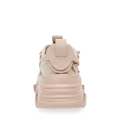 Steve Madden Women's Possession Sneaker, Blush Rhinestone, 5