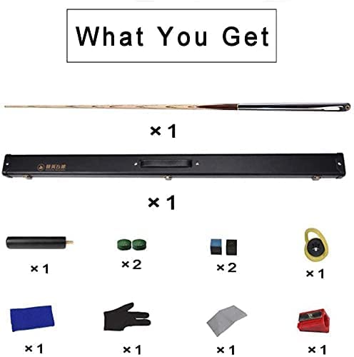 Taco de pool para adultos 3/4 Snooker 57 pulgadas con accesorios miniatura 2